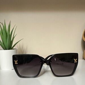LV Sunglasses with Gold Accents